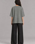 OVERSIZED-DOUBLE KNIT T-SHIRT