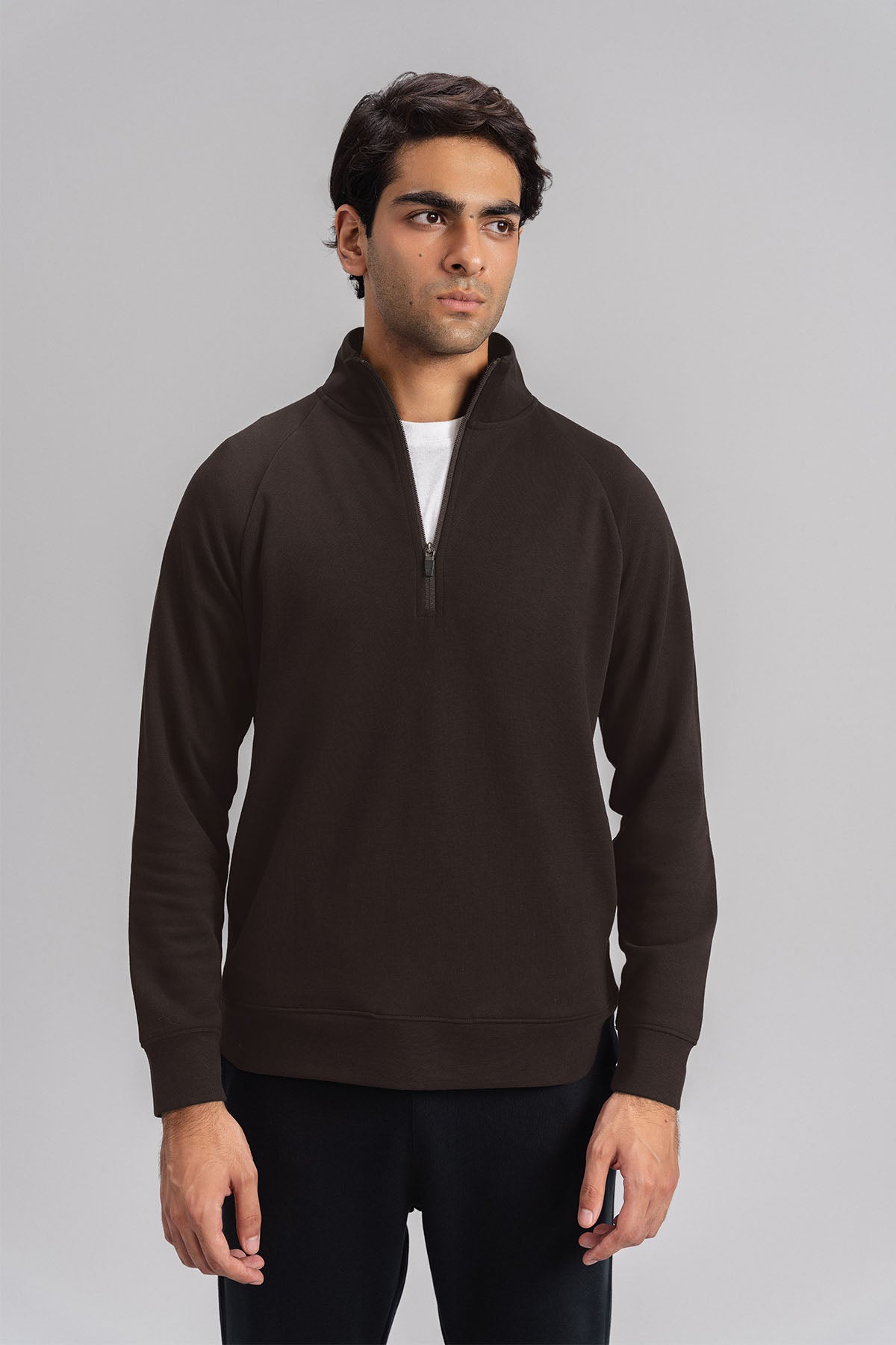 MEN QUARTER ZIP-DOUBLE KNIT