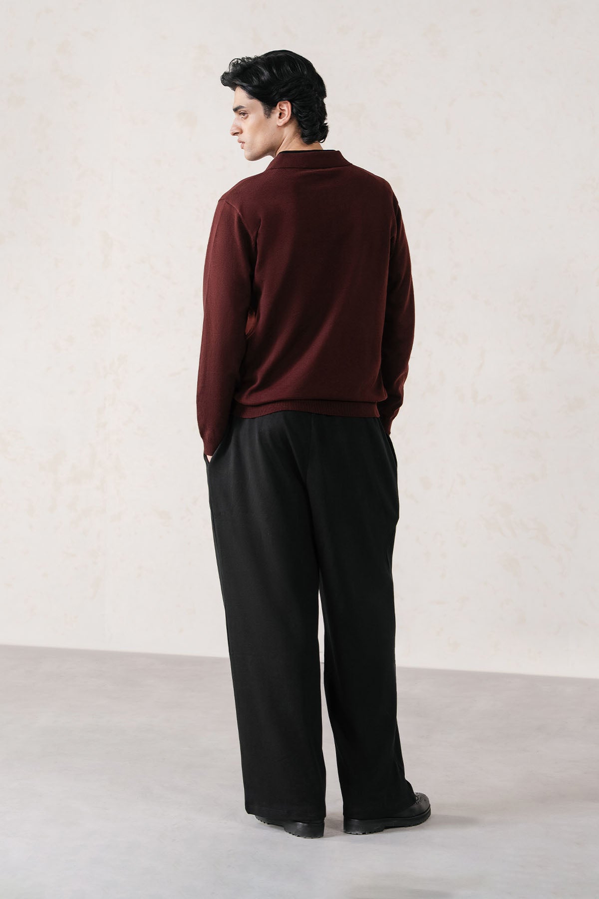REFINED POLO SWEATER