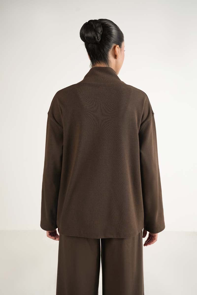 ESSENTIAL MOCK-NECK RIB WOMEN