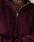 MOCK NECK ZIPPER -DOUBLE KNIT