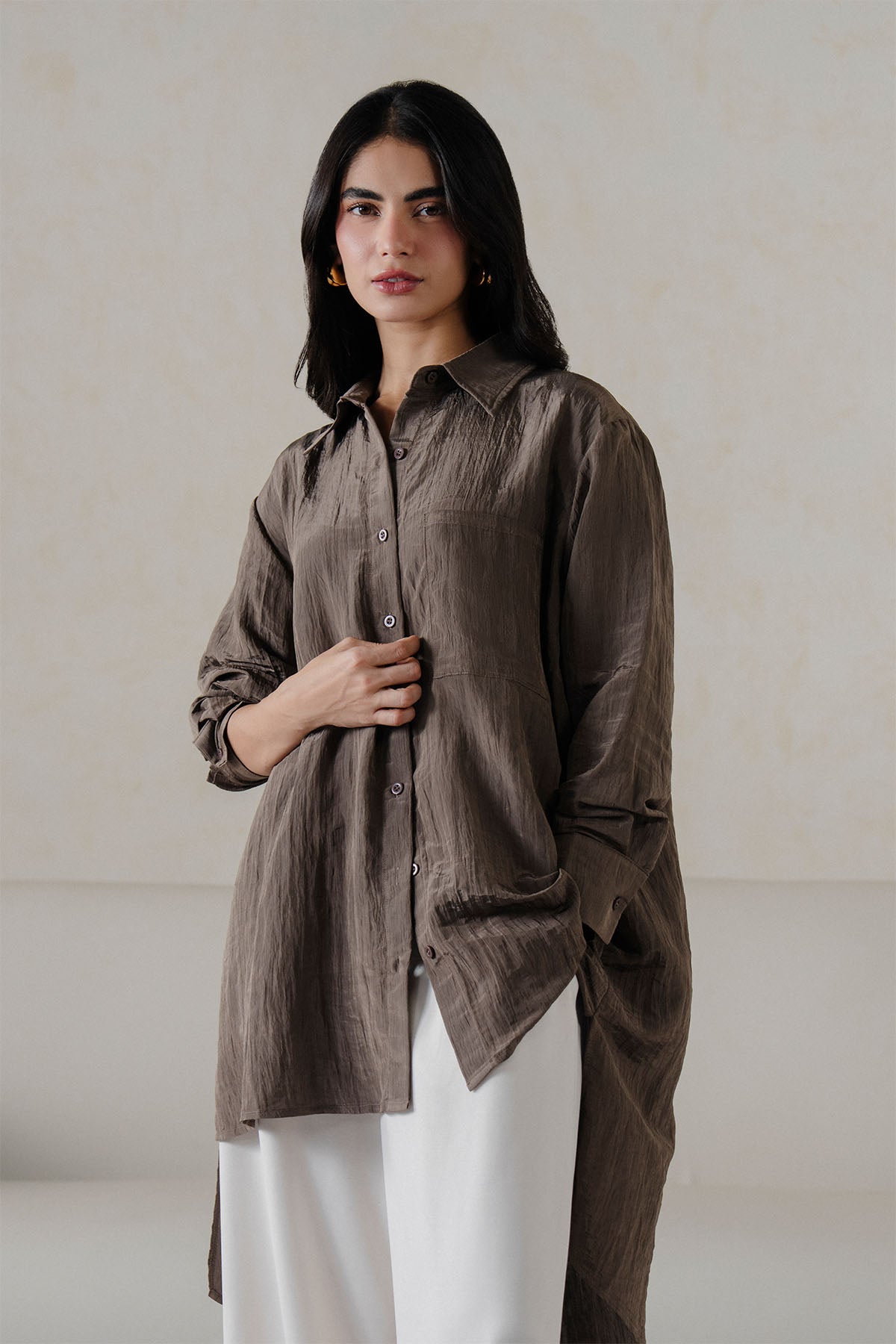 TEXTURED LONG TUNIC