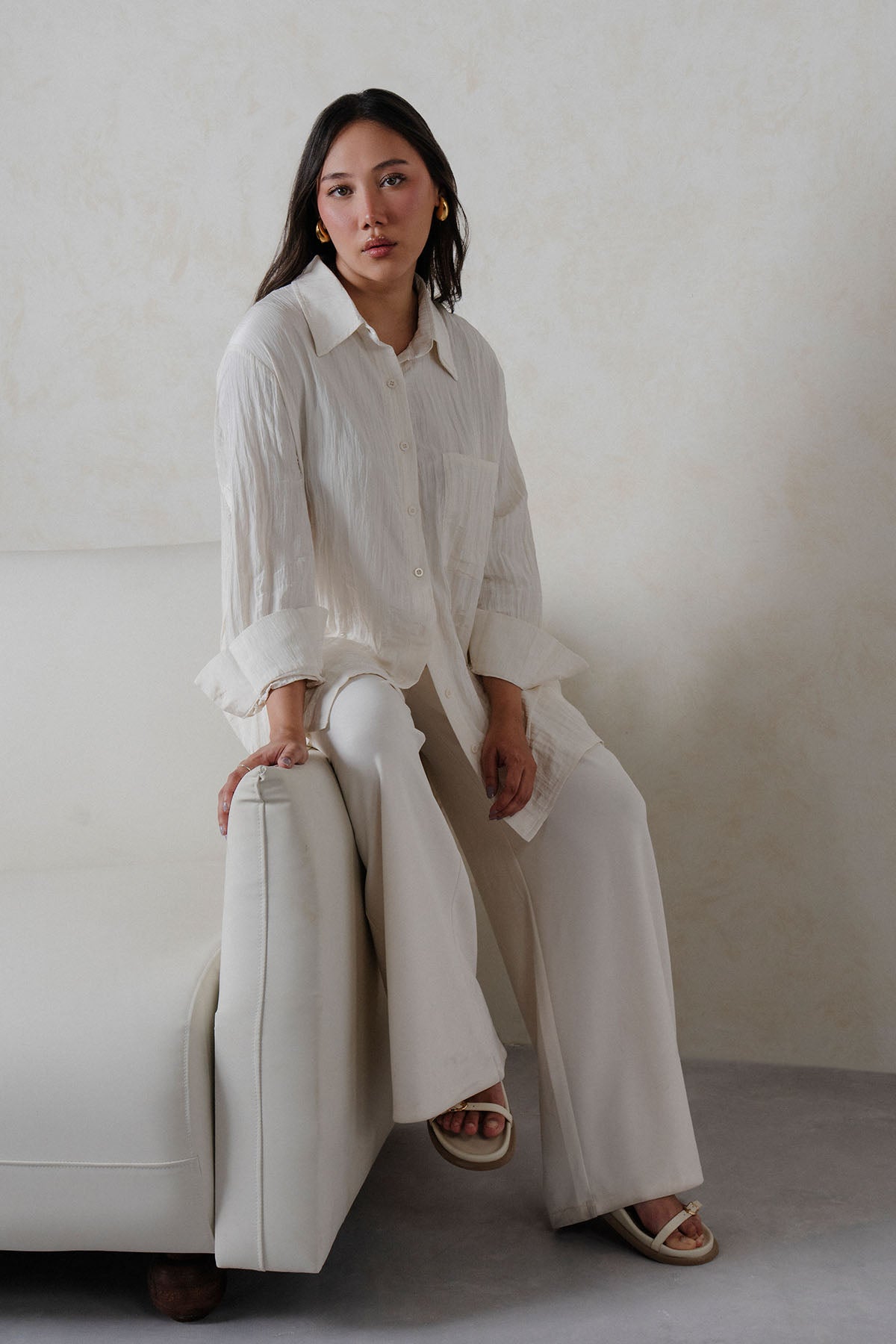 TEXTURED LONG TUNIC