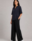 OPEN COLLAR POLO-DOUBLE KNIT