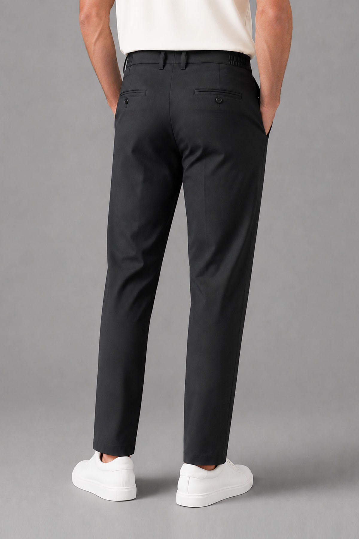ELASTICATED CHINO REGULAR FIT