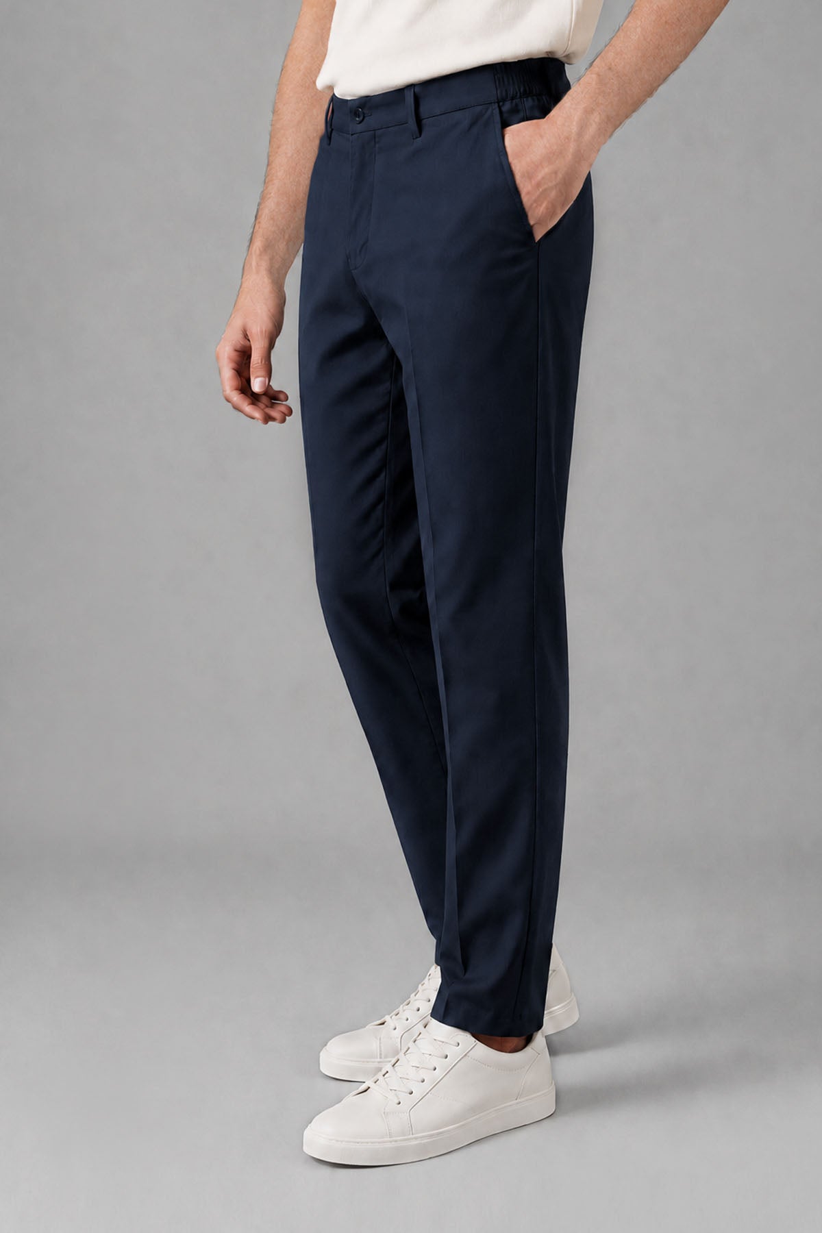 ELASTICATED CHINO REGULAR FIT