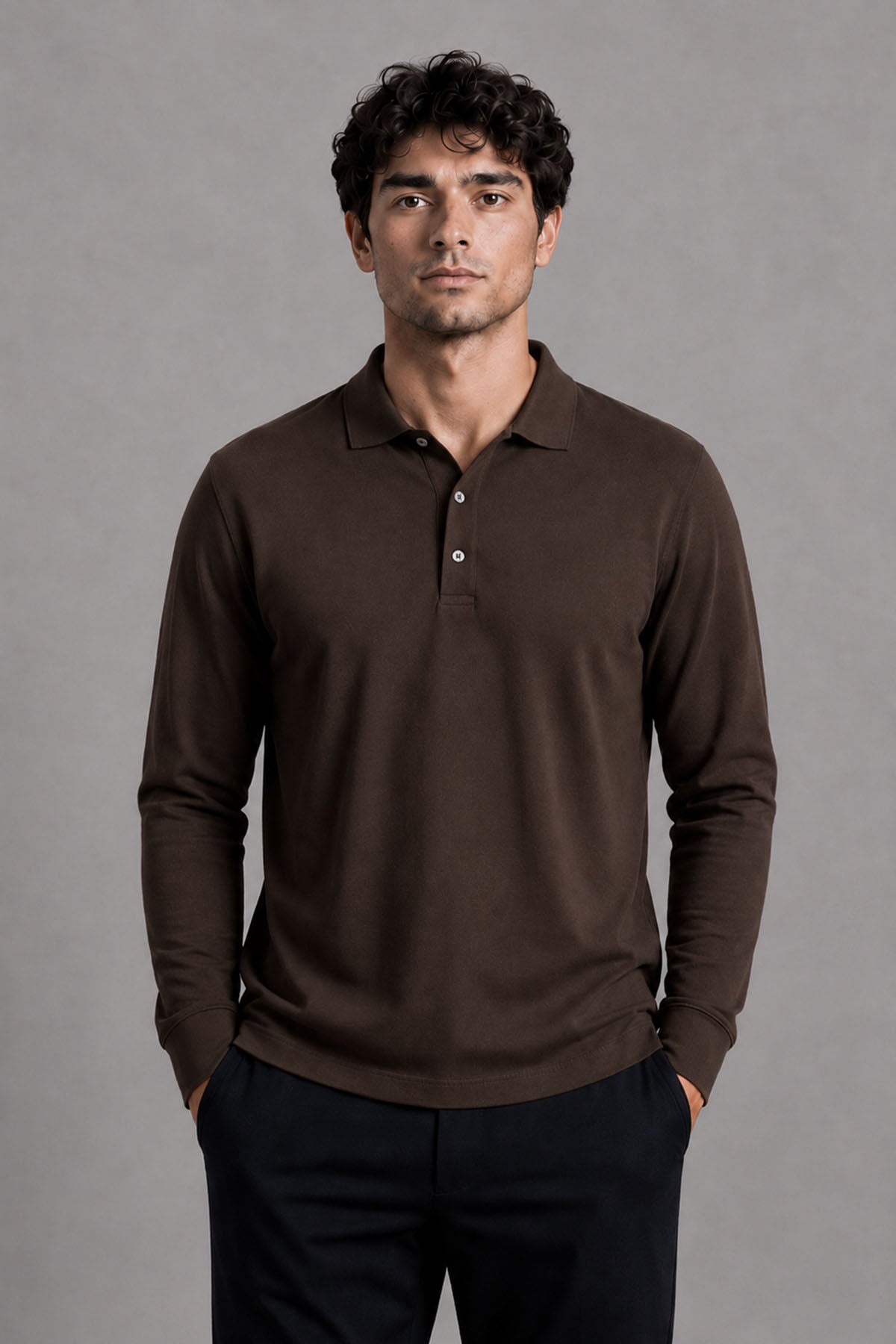 FULL SLEEVE SUPIMA POLO T-SHIRT