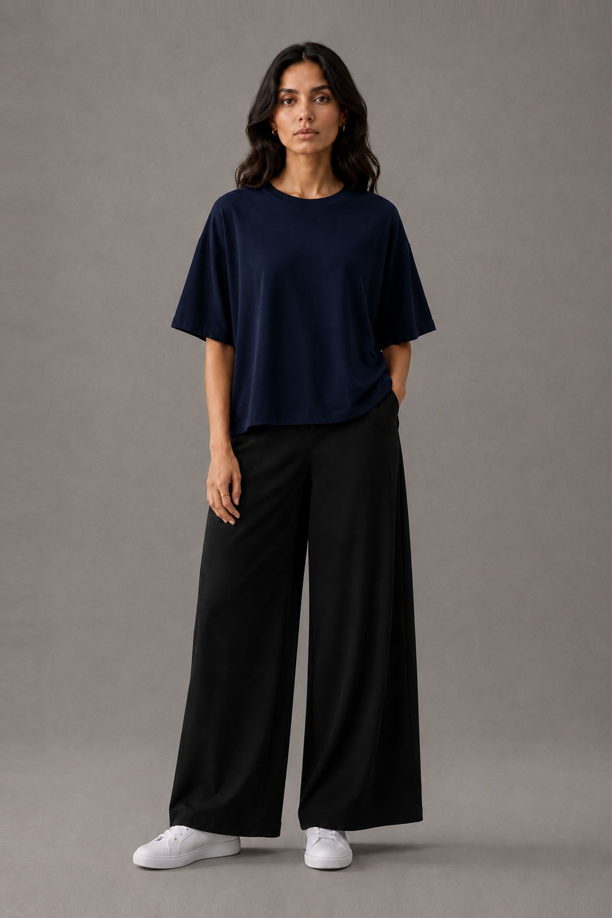 BOXY T-SHIRT CREW SUPIMA COTTON