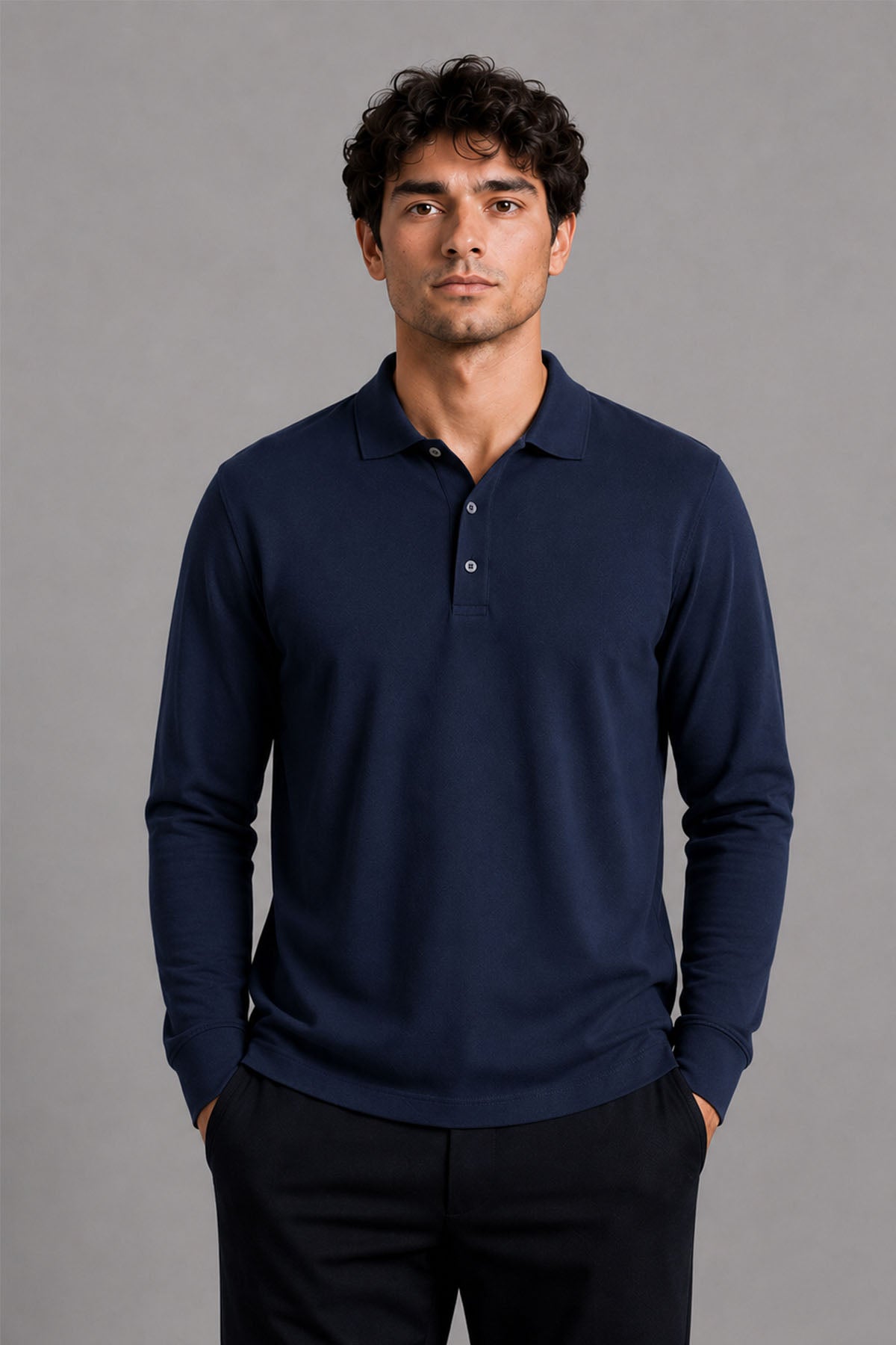 FULL SLEEVE SUPIMA POLO T-SHIRT
