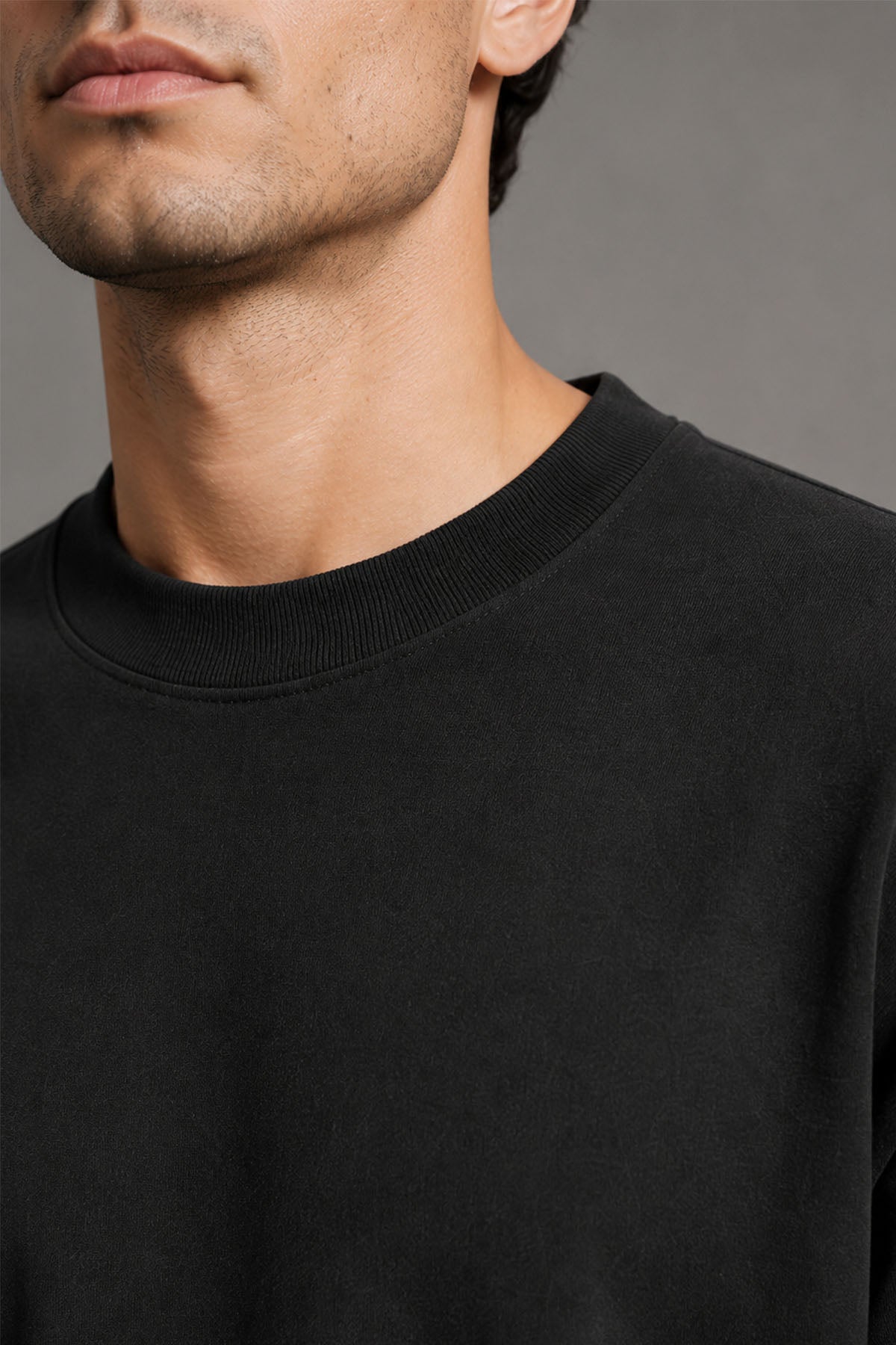 MEN OVERSIZED DOUBLE KNIT T-SHIRT