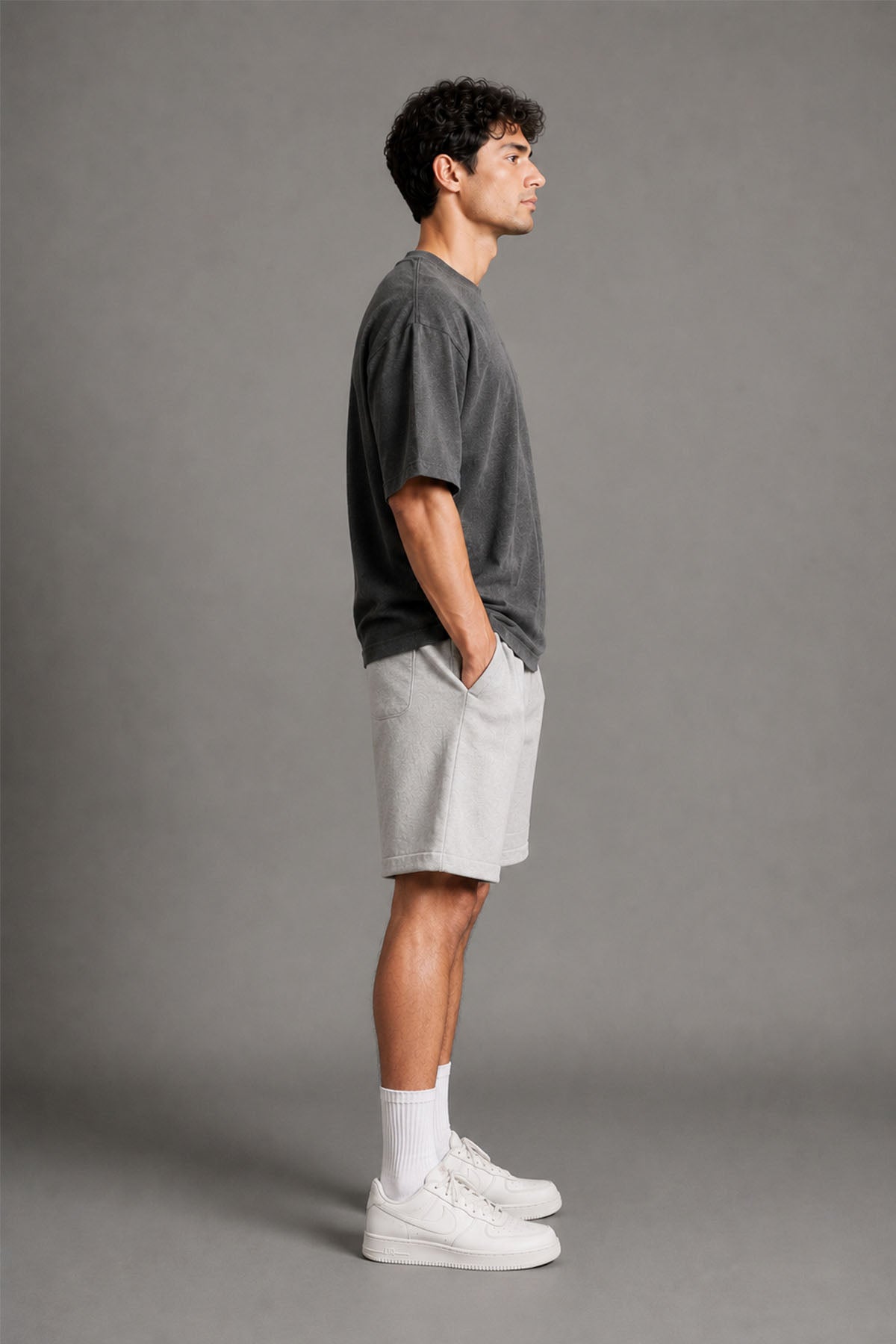 MEN OVERSIZED DOUBLE KNIT T-SHIRT
