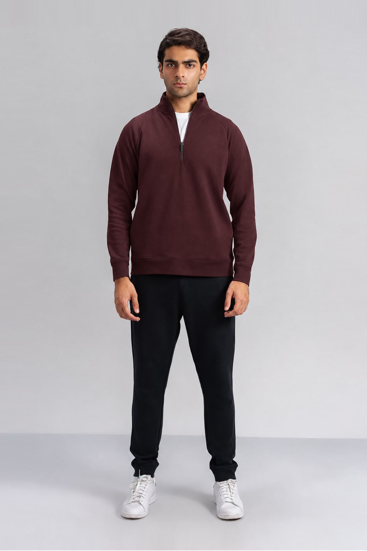 MEN QUARTER ZIP-DOUBLE KNIT