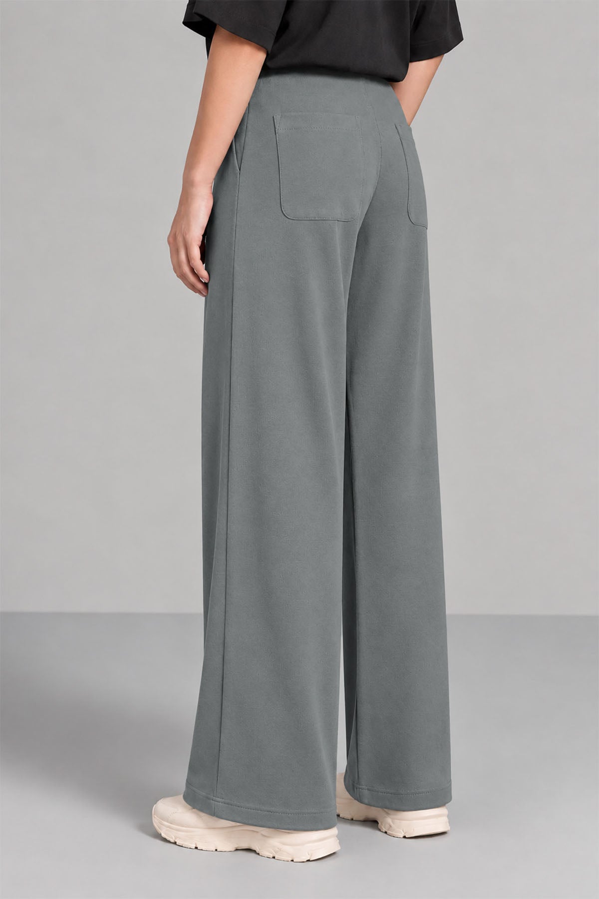 MOVE WIDE TROUSERS-DOUBLE KNIT
