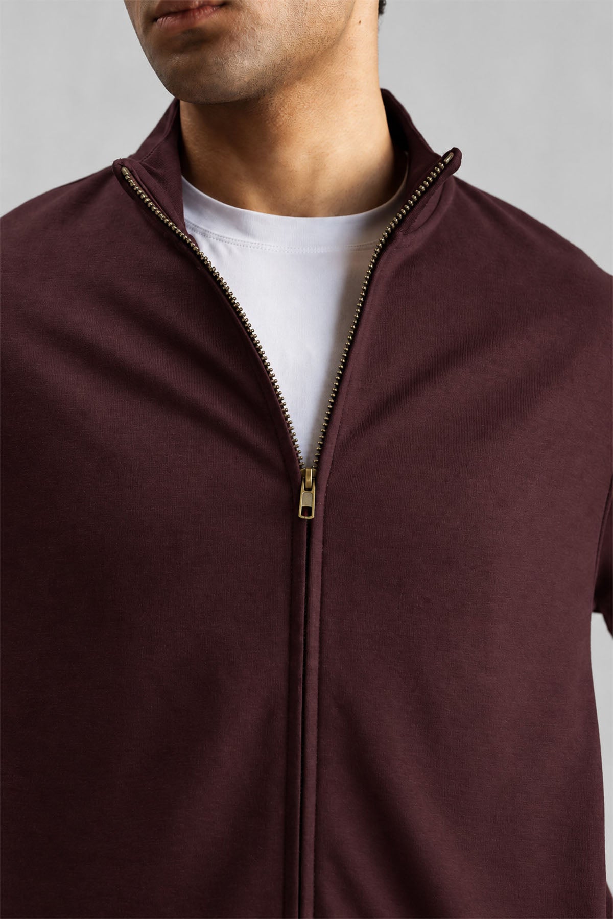 ZIPPER JACKET-DOUBLE KNIT