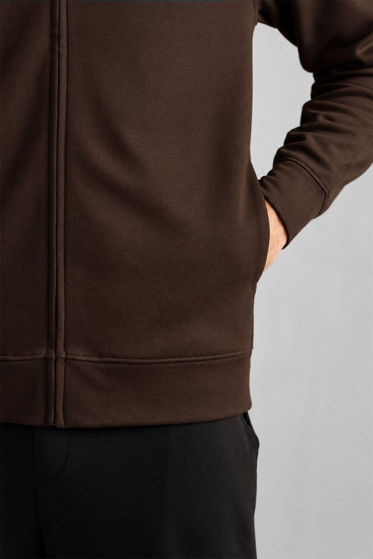 ZIPPER JACKET-DOUBLE KNIT