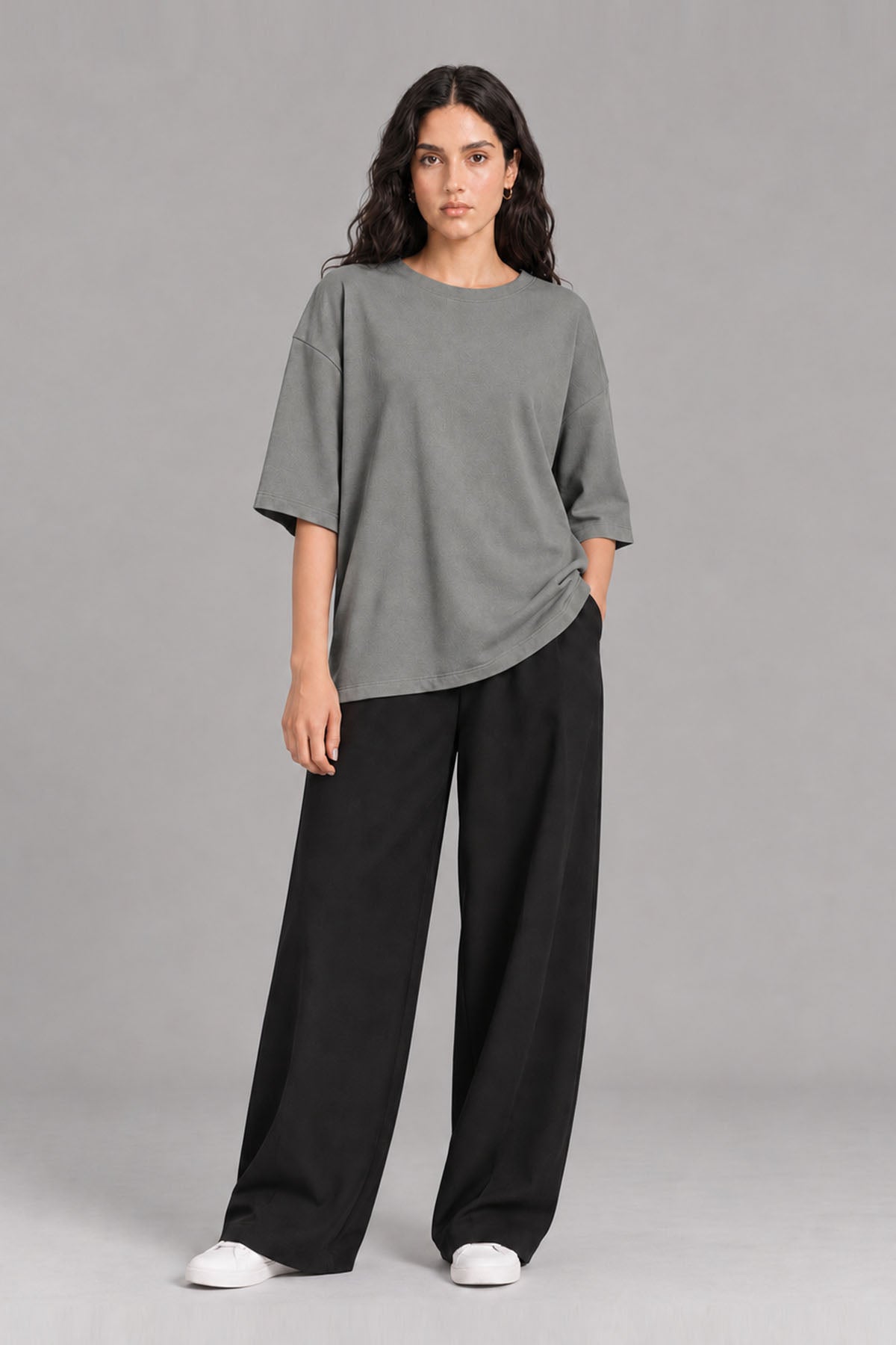 OVERSIZED-DOUBLE KNIT T-SHIRT