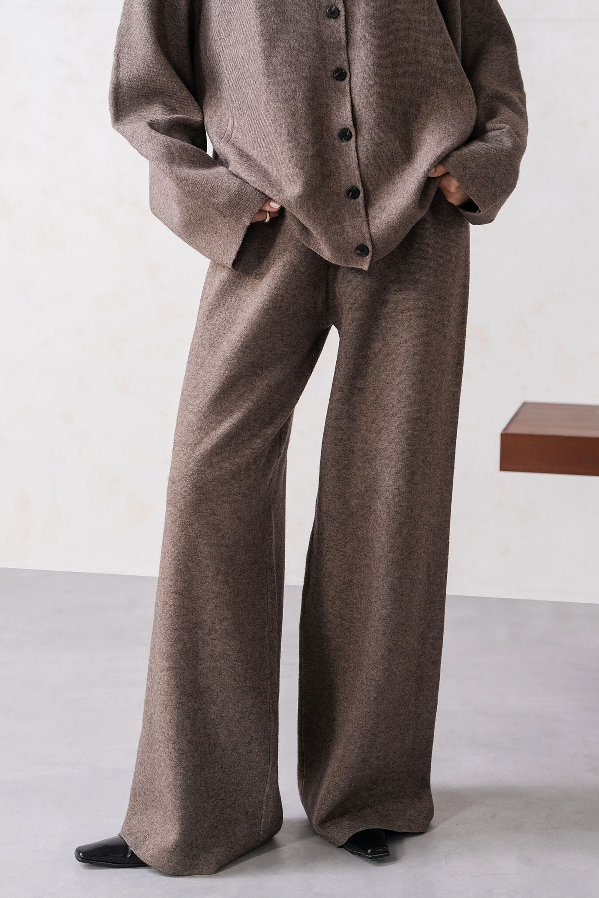 BUTTON-UP KNIT SET
