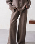 BUTTON-UP KNIT SET