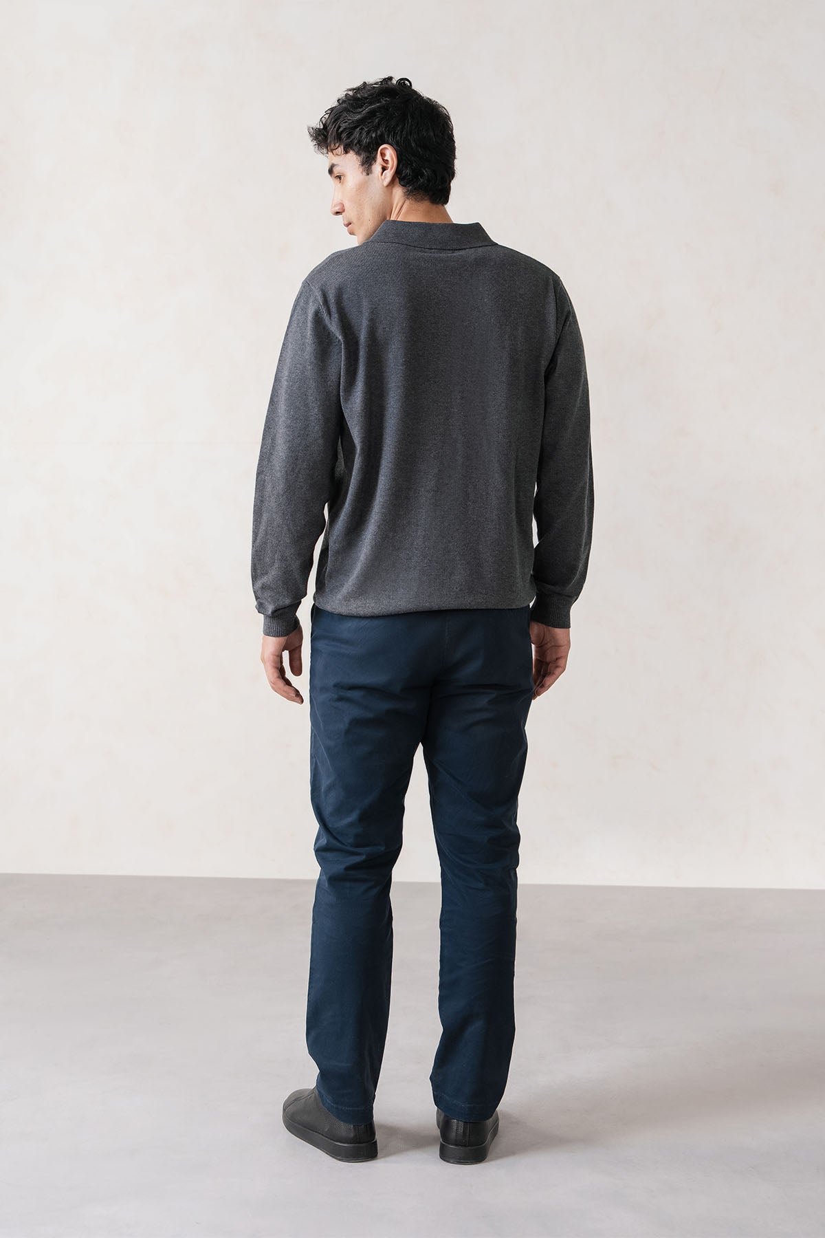 REFINED POLO SWEATER