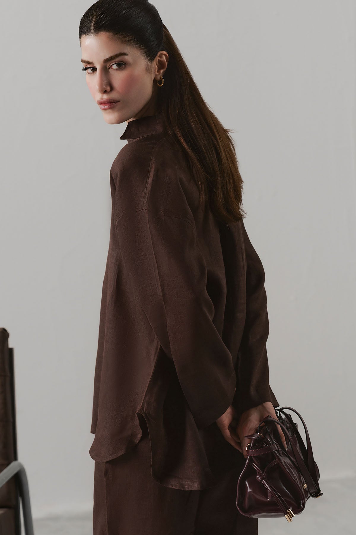 HALF PLACKET SHIRT 100% LINEN