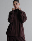 MOCK NECK ZIPPER -DOUBLE KNIT