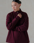 MOCK NECK ZIPPER -DOUBLE KNIT