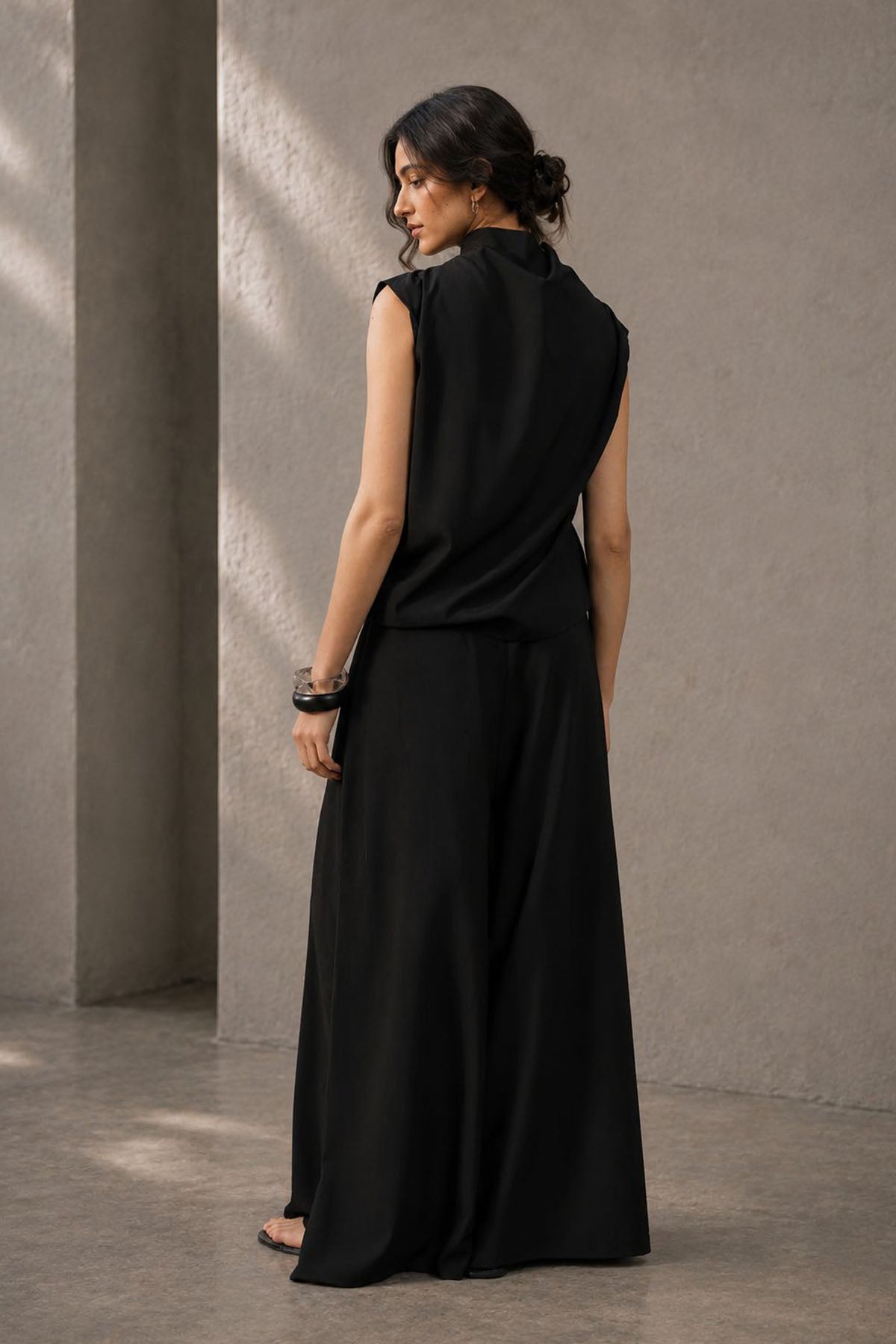 PULL ON WIDE LEG PANTS