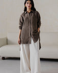 TEXTURED LONG TUNIC