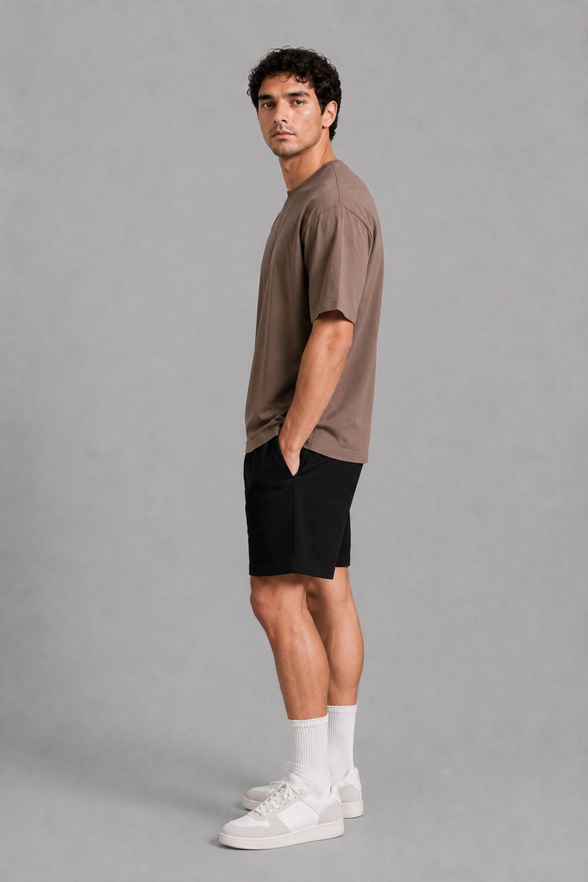 MEN OVERSIZED DOUBLE KNIT T-SHIRT