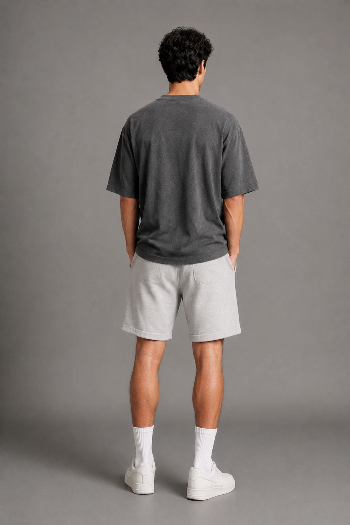 MEN OVERSIZED DOUBLE KNIT T-SHIRT