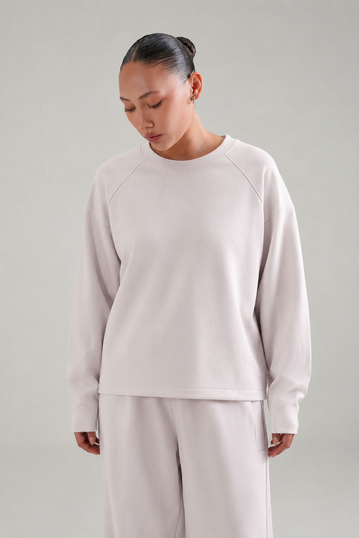 CREWNECK TOP-CLOUDLUX LIGHT