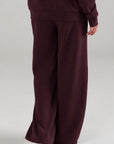 PLEATED WIDE LEG PANT - DOUBLE KNIT