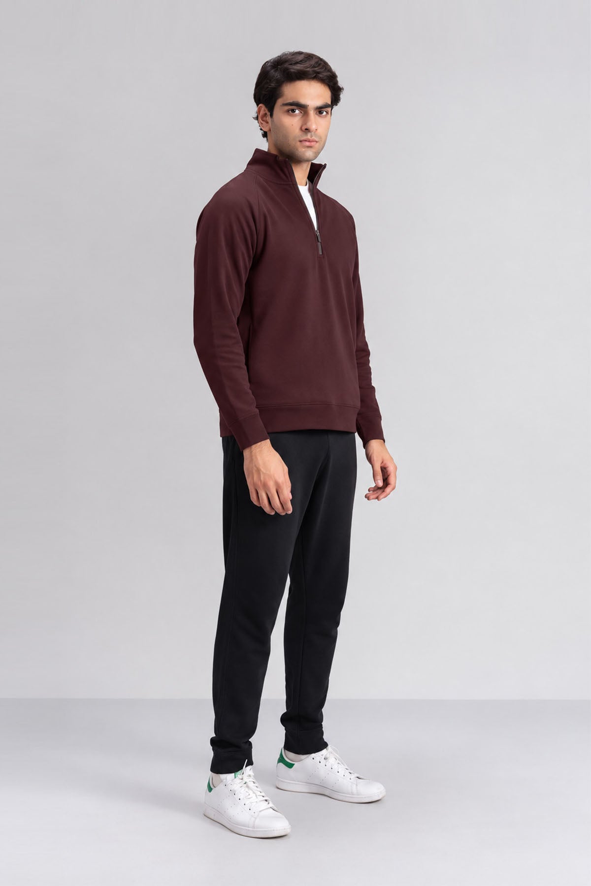 MEN QUARTER ZIP-DOUBLE KNIT