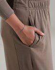 TEXTURED WIDE RELAXED PANTS - CLOUDLUX