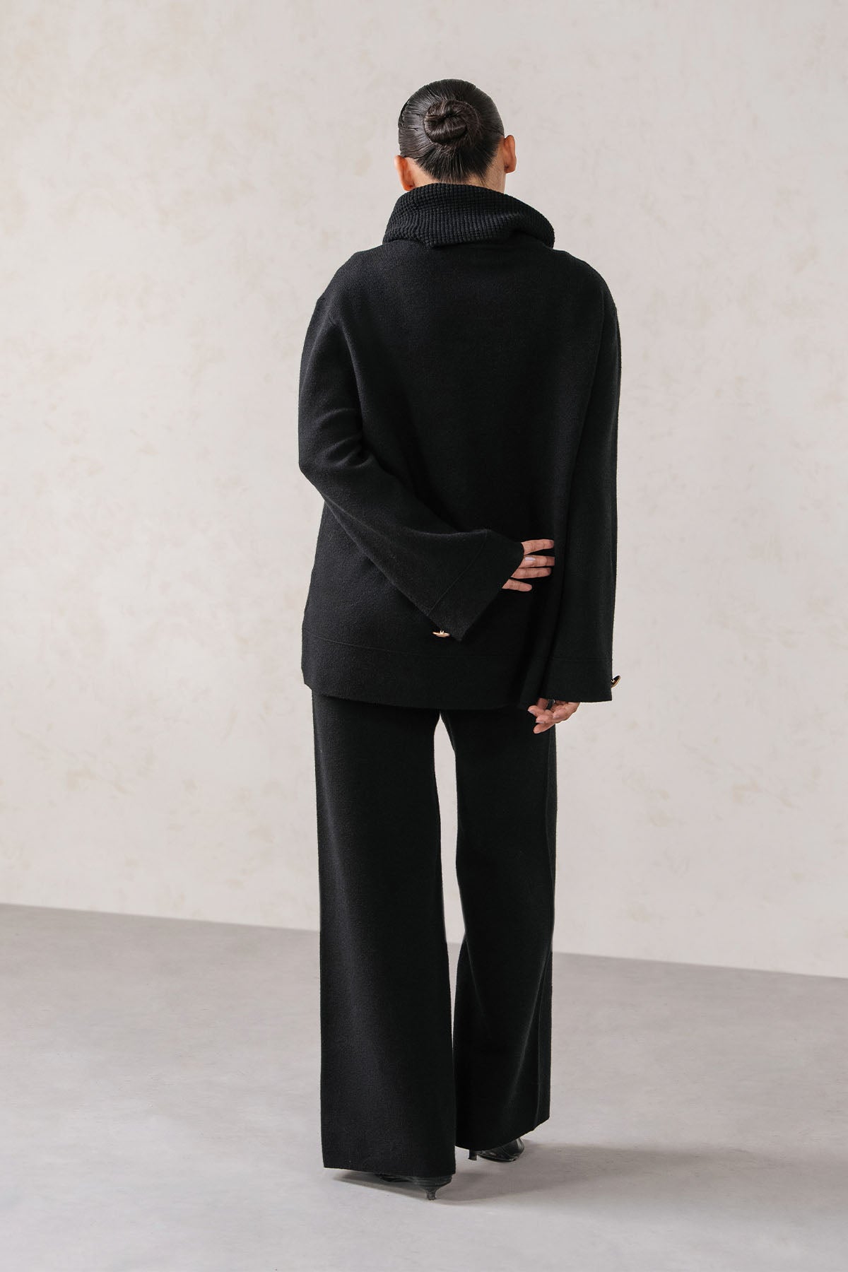 COWL NECK KNIT SET