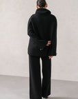 COWL NECK KNIT SET