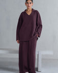 PLEATED WIDE TROUSER CLOUDLUX