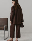 HALF PLACKET SHIRT 100% LINEN