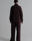 MOCK NECK ZIPPER -DOUBLE KNIT