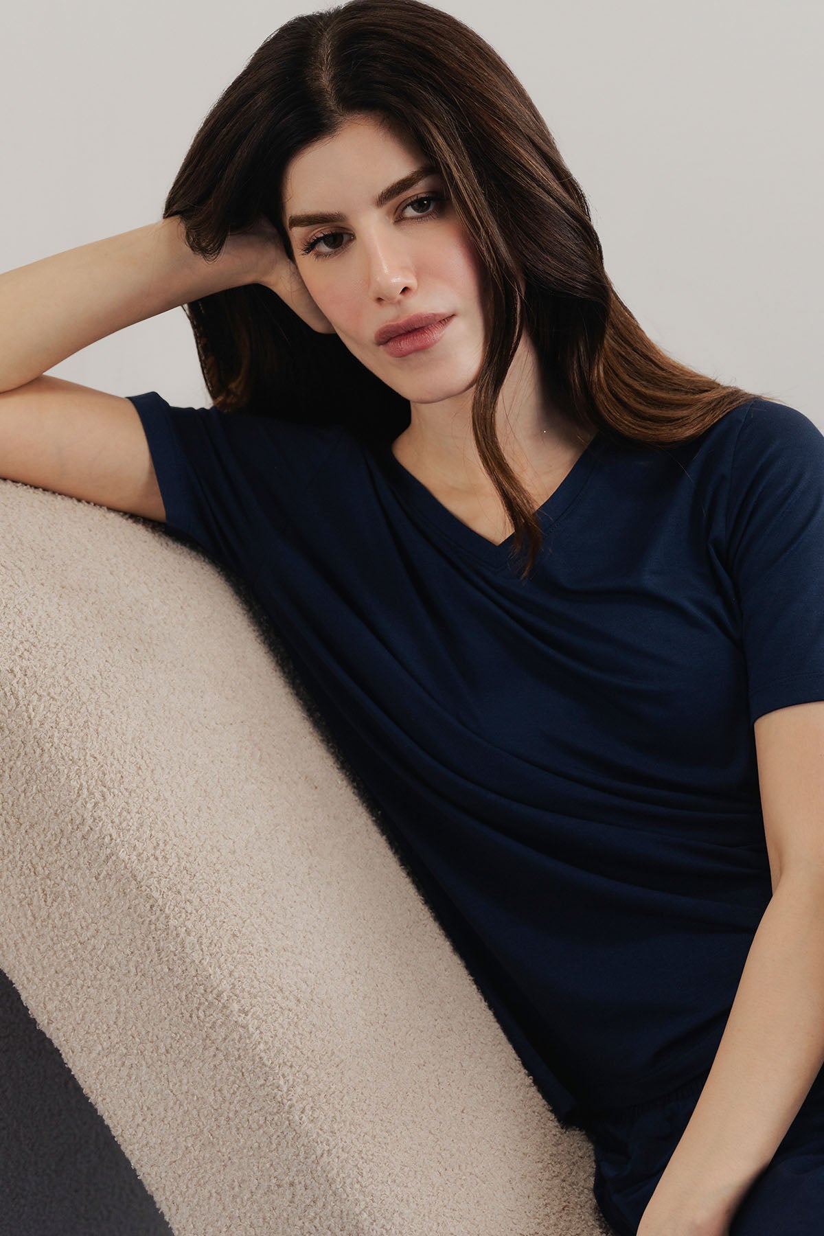 WOMEN V-NECK NIGHTSUIT CLOUDLUX