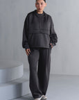 TEXTURED PULLOVER HOODIE-CLOUDLUX