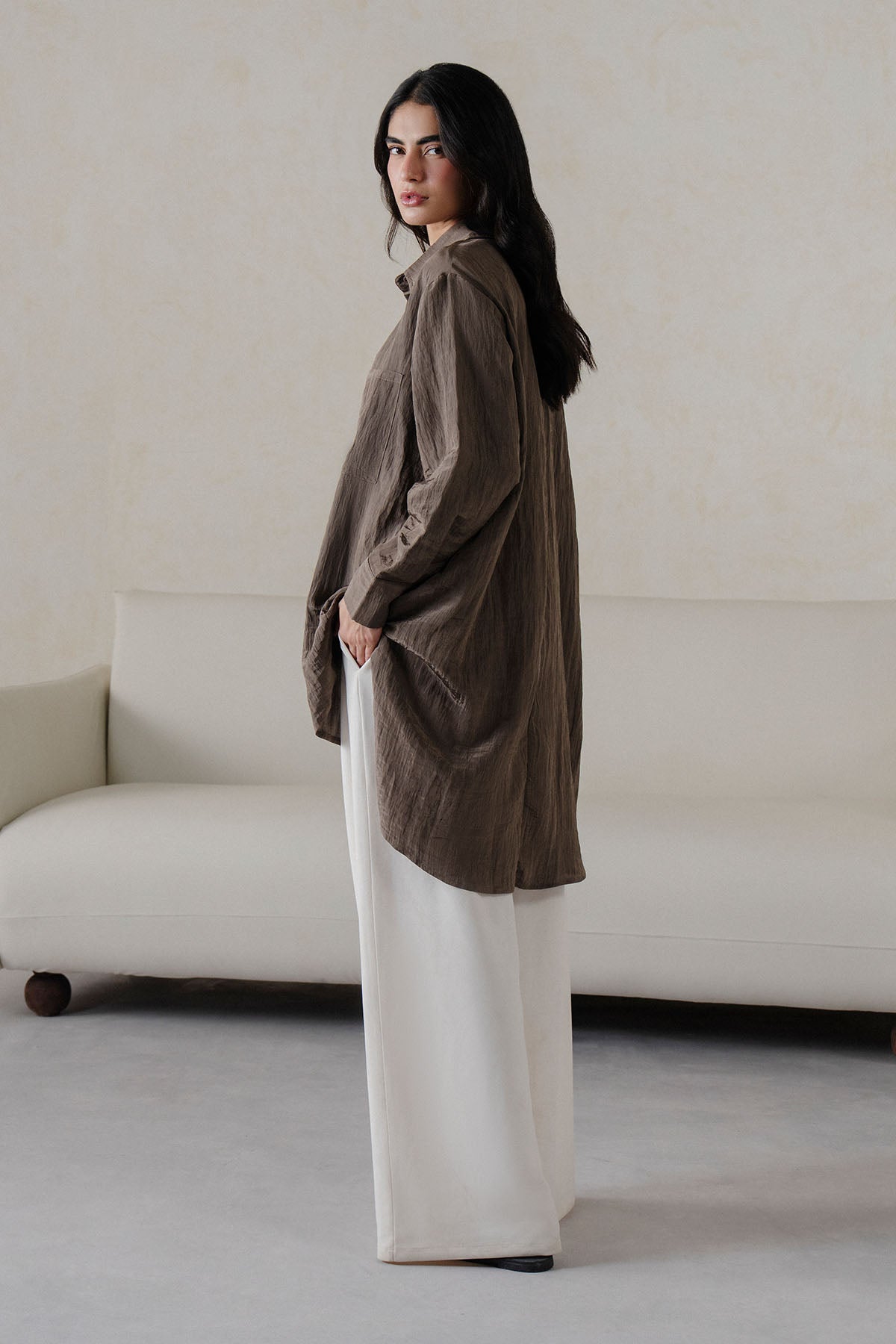 TEXTURED LONG TUNIC