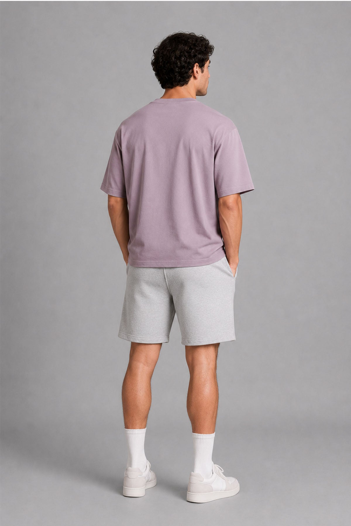 MEN OVERSIZED DOUBLE KNIT T-SHIRT