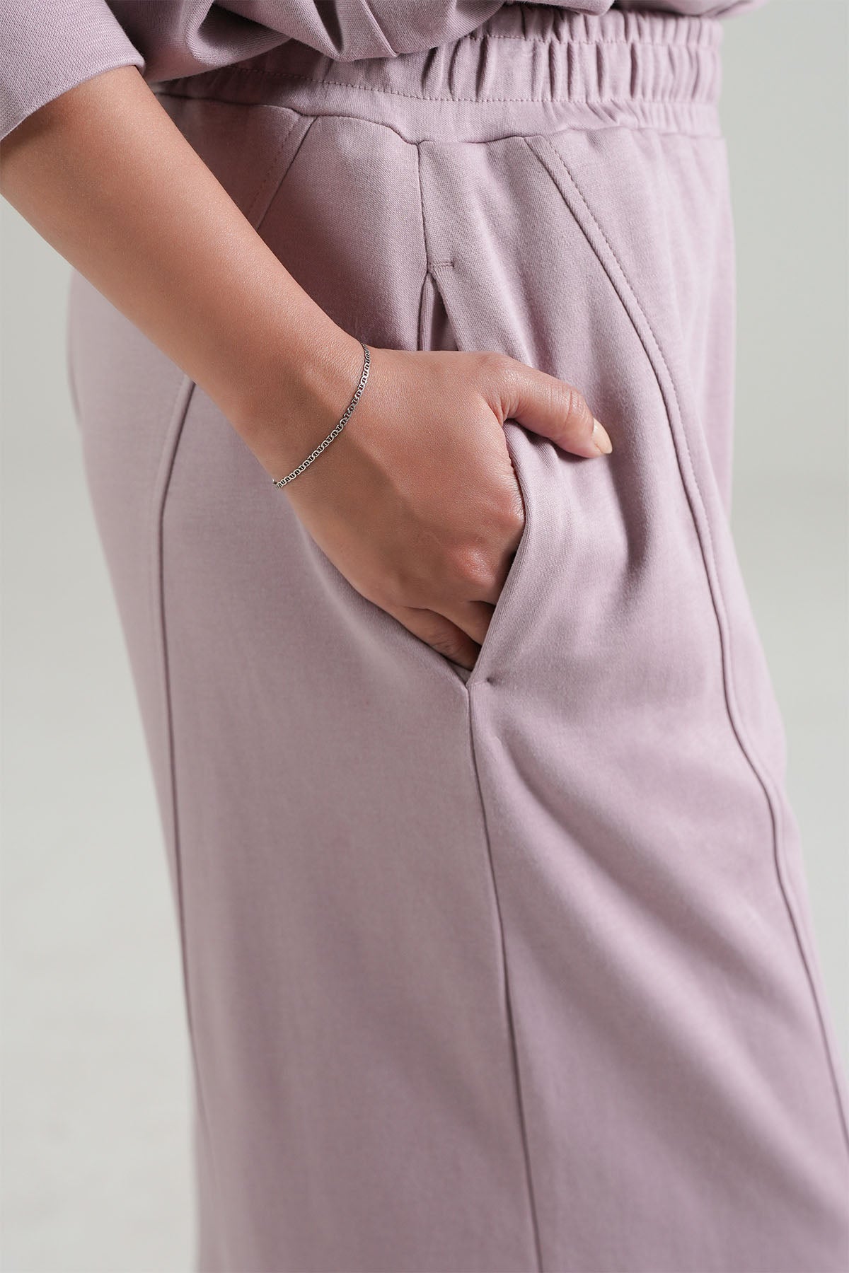 ELASTICATED LOUNGE PANT-DOUBLE KNIT