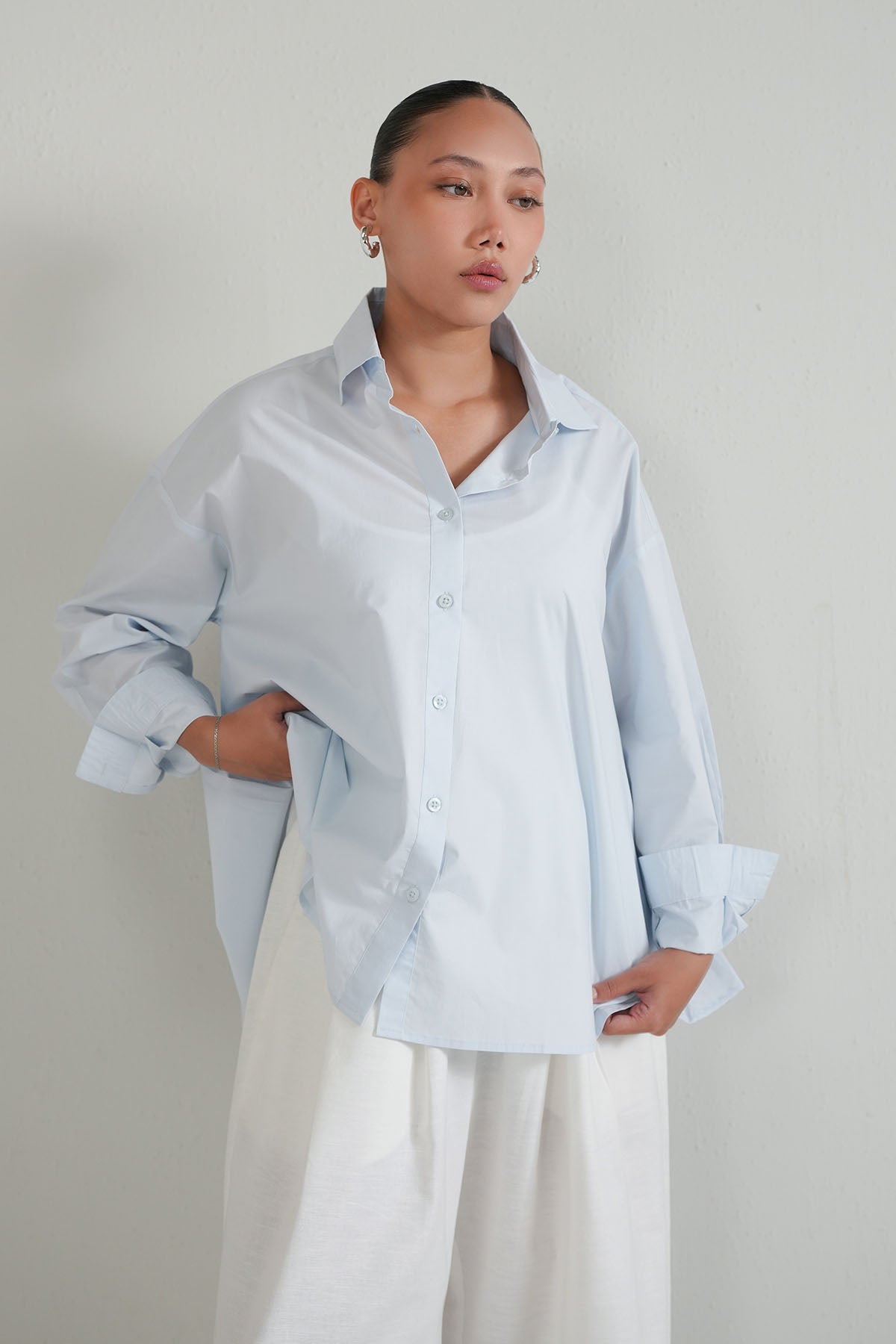 MODAL BLEND COLLAR SHIRT