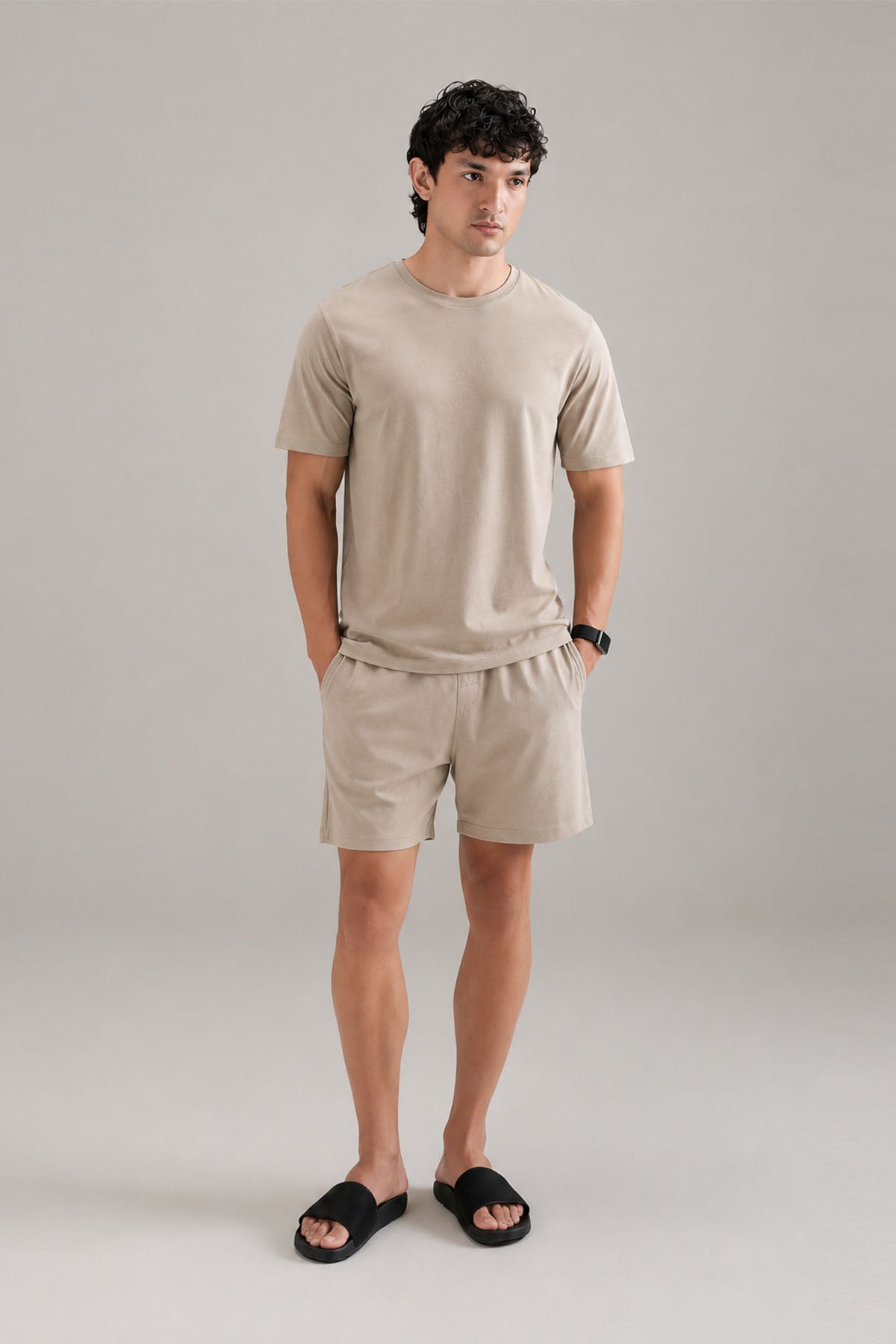 NIGHTSUIT - SHIRT AND SHORTS-100% SUPIMA COTTON