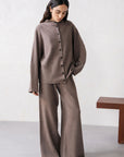 BUTTON-UP KNIT SET