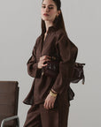 HALF PLACKET SHIRT 100% LINEN