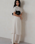 TEXTURED SHORT-SLEEVE TUNIC