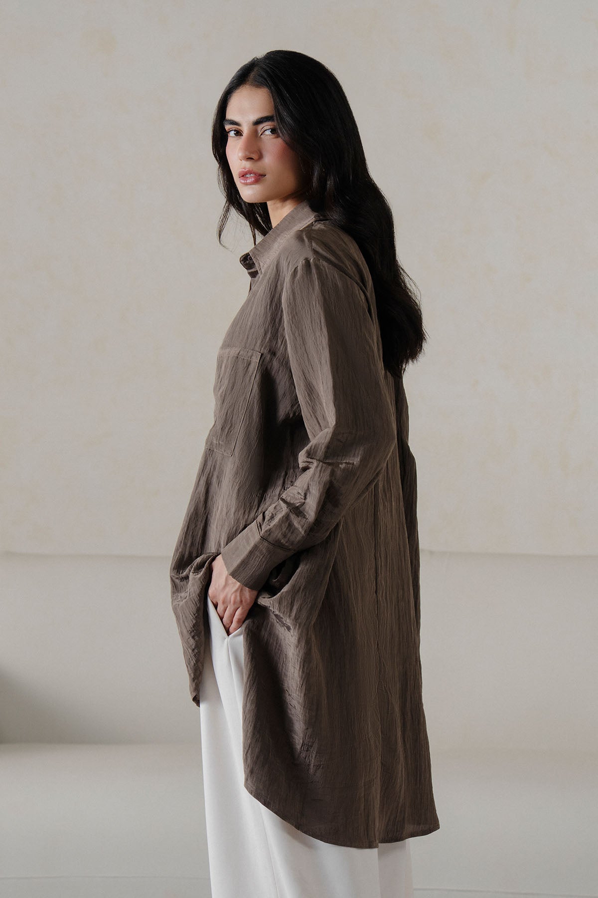 TEXTURED LONG TUNIC